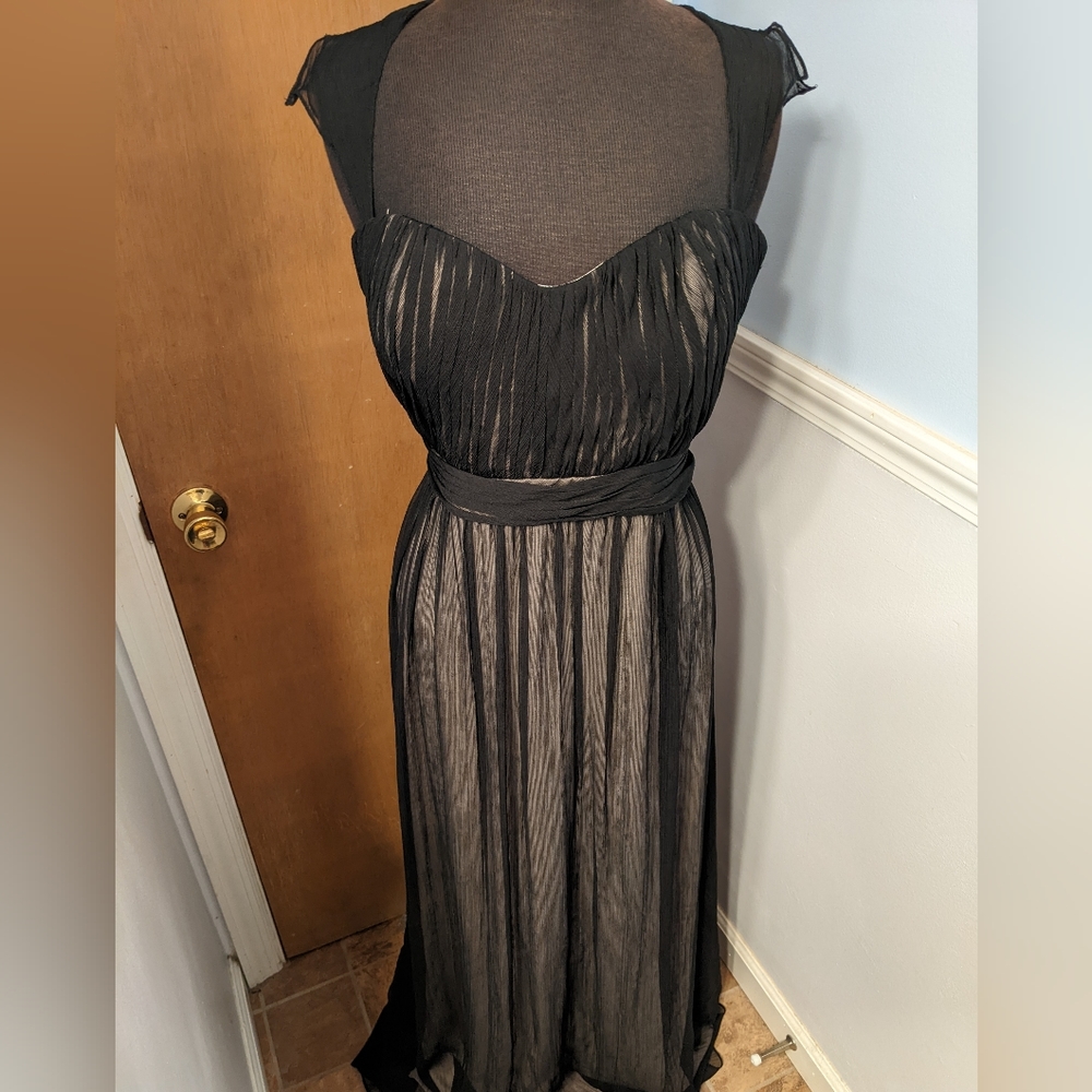 Bari Jay Chiffon Sweetheart Neckline Gown